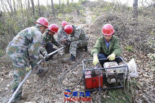 空压机安装线路施工过程